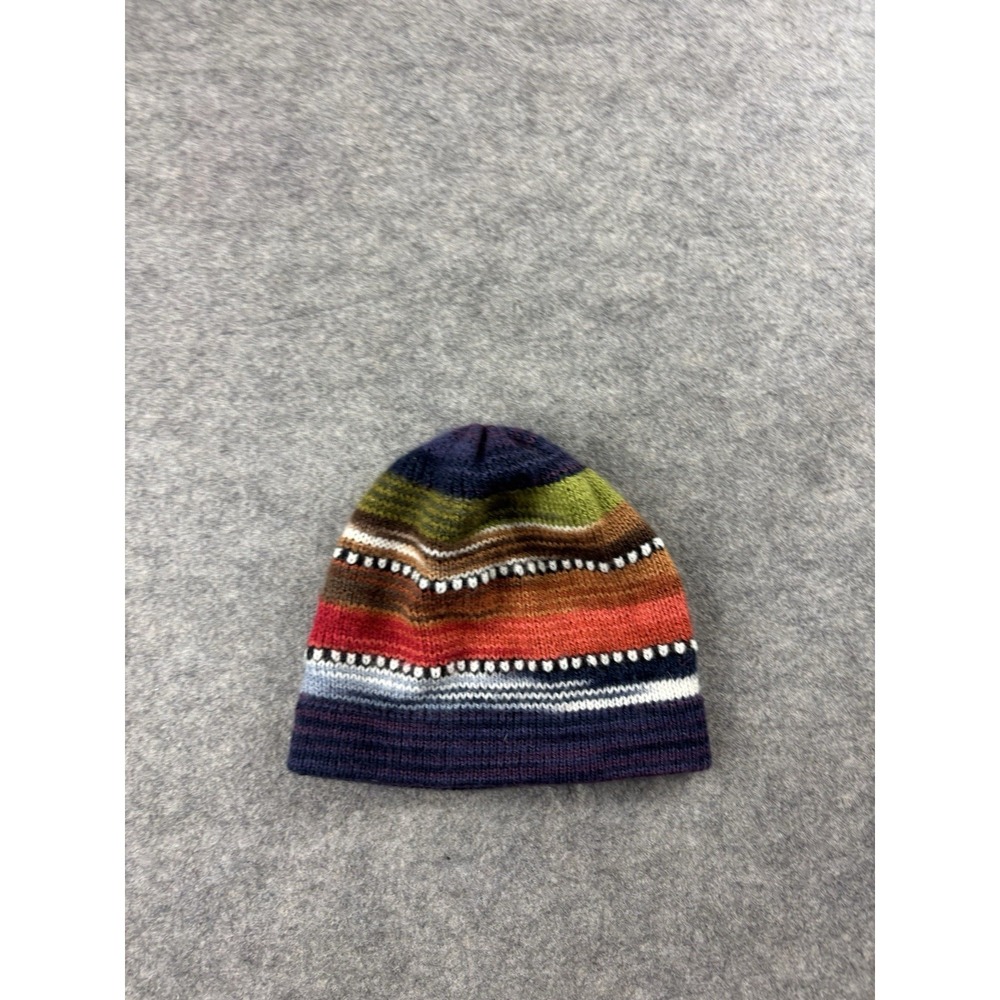 Dots Beanie Knit Bright Shades Kids Multicolor Knit Beanie Colorful Granola Gorp